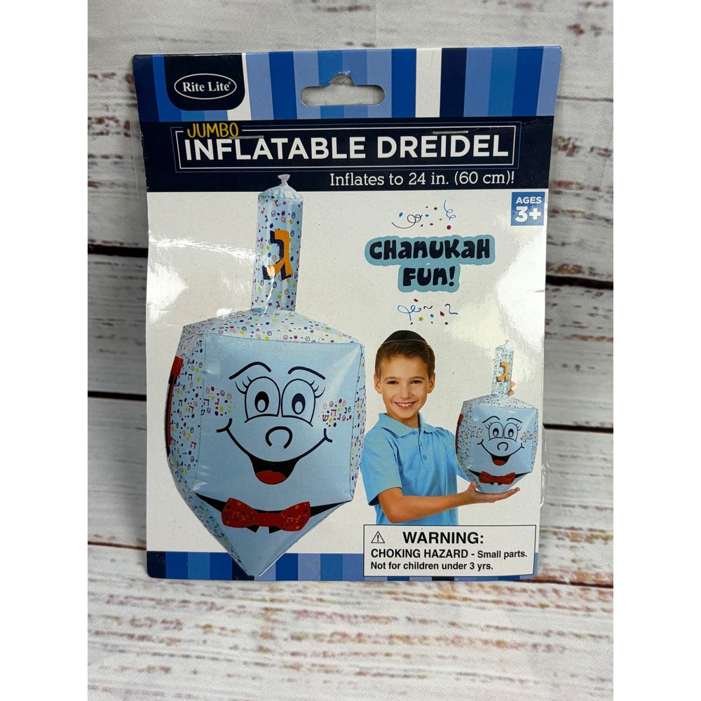 Rite Lite Jumbo Inflatable Dreidel Hanukkah Decoration 24 Inch DRFE-2 Chanukah